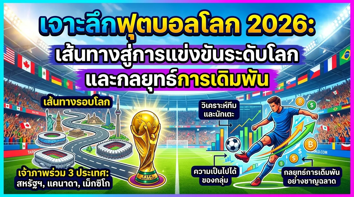 เจาะลึกฟุตบอลโลก 2026: เส้นทางสู่การแข่งขันระดับโลกและกลยุทธ์การเดิมพัน
