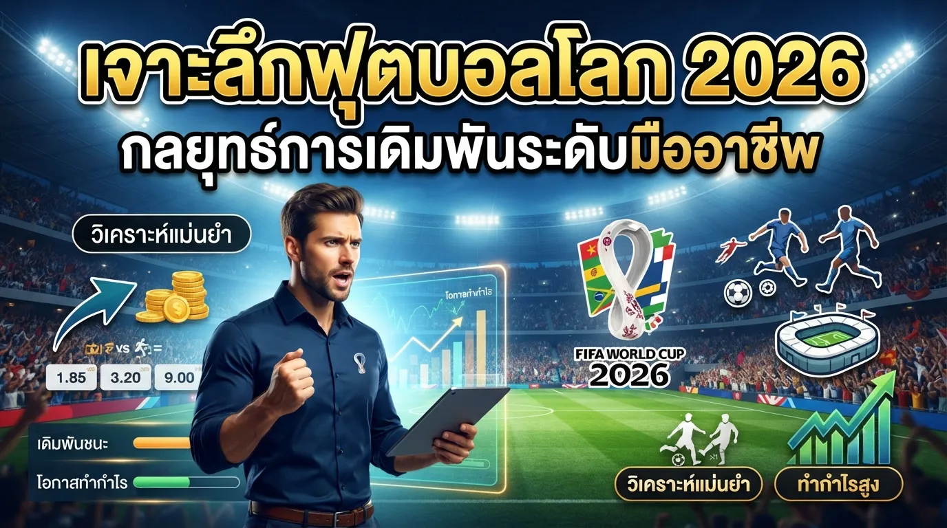 เจาะลึกฟุตบอลโลก 2026: กลยุทธ์การเดิมพันระดับมืออาชีพ